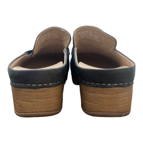 Dansko New Women's Bel Mule Clog Black Leather size 38 - Picture 11 of 13